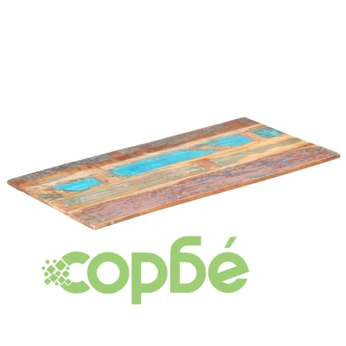 Правоъгълен плот за маса 60x120 см 15-16 мм регенериран масив ➤ топ цена ➤ sorbe.bg