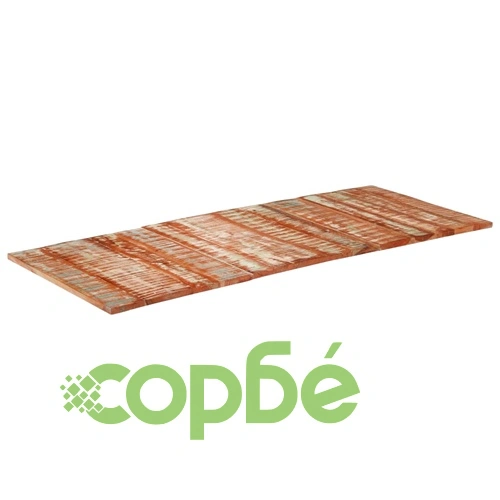 Правоъгълен плот за маса 60x140 см 15-16 мм регенериран масив ➤ топ цена ➤ sorbe.bg