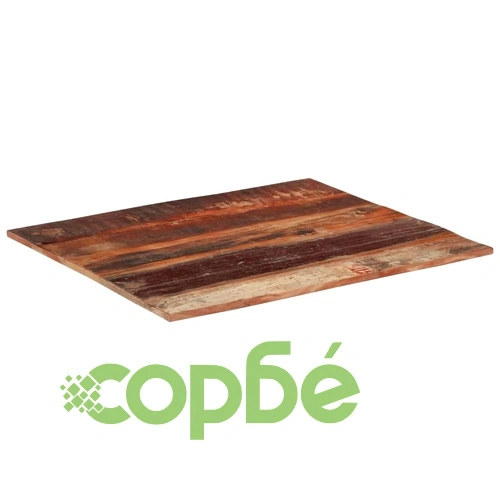 Правоъгълен плот за маса, 70x80 см, 15-16 мм, регенериран масив ➤ топ цена ➤ sorbe.bg