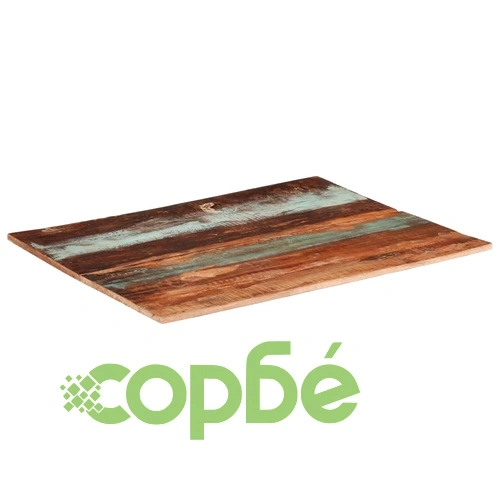 Правоъгълен плот за маса, 70x90 см, 15-16 мм, регенериран масив ➤ топ цена ➤ sorbe.bg