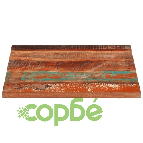 Квадратен плот за маса, 60x60 см, 25-27 мм, регенериран масив ➤ топ цена ➤ sorbe.bg