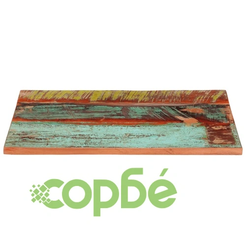 Правоъгълен плот за маса, 60x80 см, 25-27 мм, регенериран масив ➤ топ цена ➤ sorbe.bg