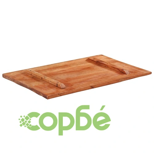 Правоъгълен плот за маса, 60x90 см, 25-27 мм, регенериран масив ➤ топ цена ➤ sorbe.bg