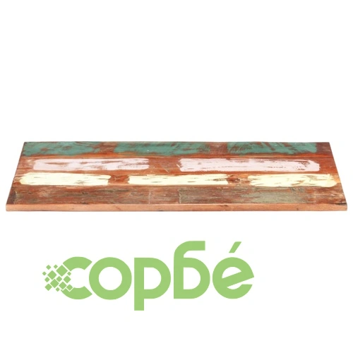 Правоъгълен плот за маса 60x120 см 25-27 мм регенериран масив ➤ топ цена ➤ sorbe.bg