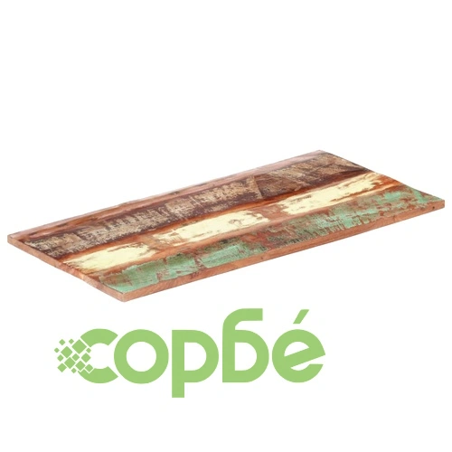 Правоъгълен плот за маса 60x120 см 25-27 мм регенериран масив ➤ топ цена ➤ sorbe.bg