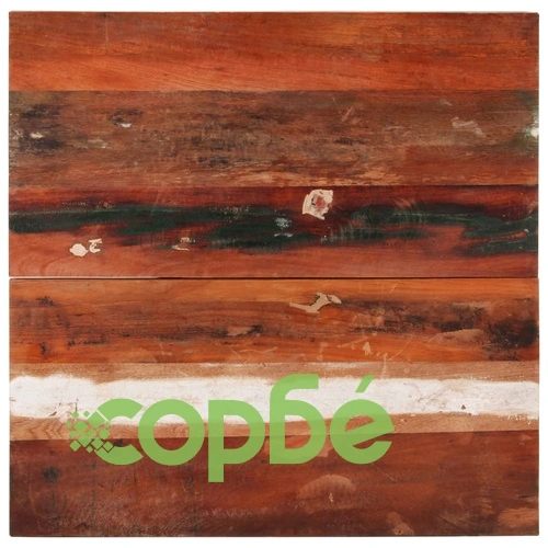 Квадратен плот за маса, 70x70 см, 25-27 мм, регенериран масив ➤ топ цена ➤ sorbe.bg