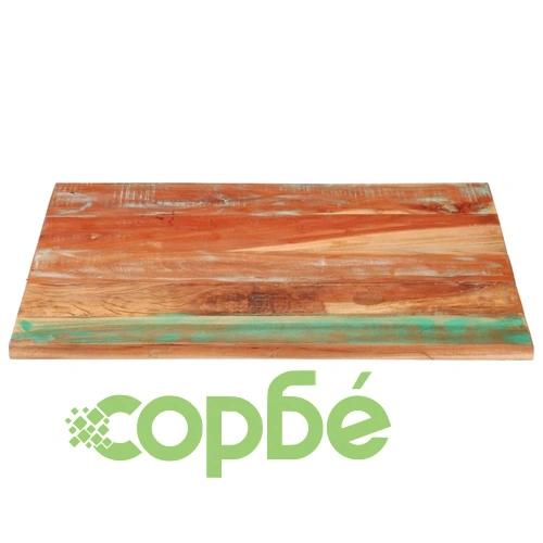 Правоъгълен плот за маса, 70x80 см, 25-27 мм, регенериран масив ➤ топ цена ➤ sorbe.bg