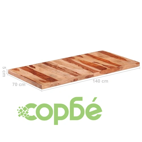 Плот за маса, шишамово дърво масив, 16 мм, 140x70 cм ➤ топ цена ➤ sorbe.bg