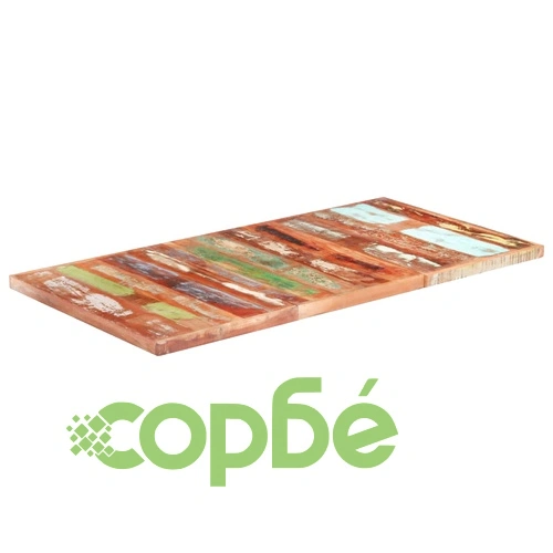 Плот за маса, регенерирано дърво масив, 16 мм, 160x80 cм ➤ топ цена ➤ sorbe.bg