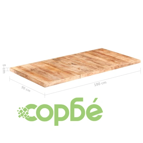 Плот за маса, мангово дърво масив, 16 мм, 180x90 cм ➤ топ цена ➤ sorbe.bg
