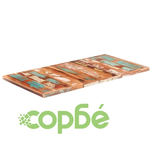 Плот за маса, регенерирано дърво масив, 16 мм, 200x100 cм ➤ топ цена ➤ sorbe.bg