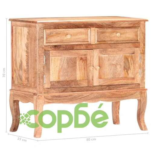Бюфет, 80x35x70 см, мангово дърво масив ➤ топ цена ➤ sorbe.bg