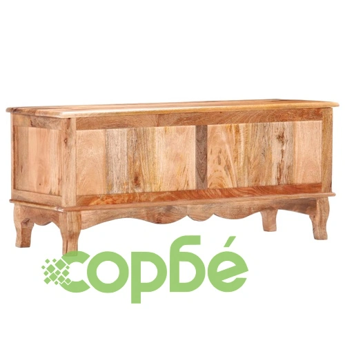 Сандък за съхранение, 100x38x45 см, мангово дърво масив ➤ топ цена ➤ sorbe.bg