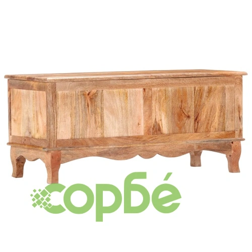Сандък за съхранение, 100x38x45 см, мангово дърво масив ➤ топ цена ➤ sorbe.bg
