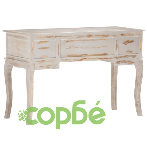 Бюро, сиво, 115x45x75 см, мангово дърво масив ➤ топ цена ➤ sorbe.bg