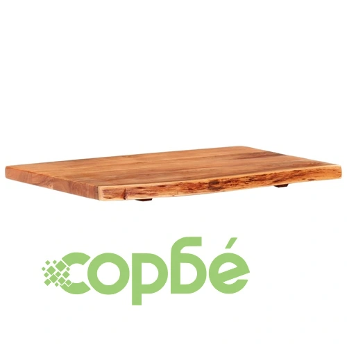 Плот за баня, акация масив, 80x52x3,8 см ➤ топ цена ➤ sorbe.bg