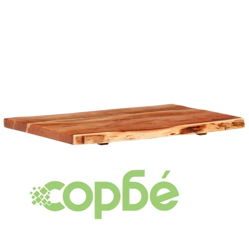 Плот за баня, акация масив, 80x52x3,8 см ➤ топ цена ➤ sorbe.bg