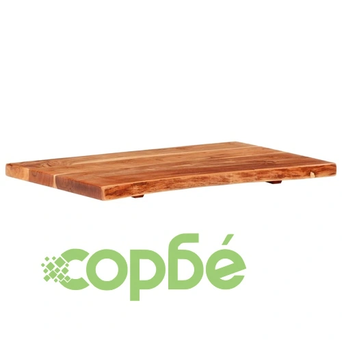 Плот за баня, акация масив, 80x52x3,8 см ➤ топ цена ➤ sorbe.bg