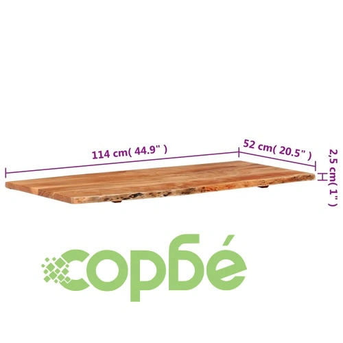 Плот за баня, акация масив, 114x52x2,5 см ➤ топ цена ➤ sorbe.bg