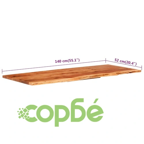 Плот за баня, акация масив, 140x52x2,5 см ➤ топ цена ➤ sorbe.bg