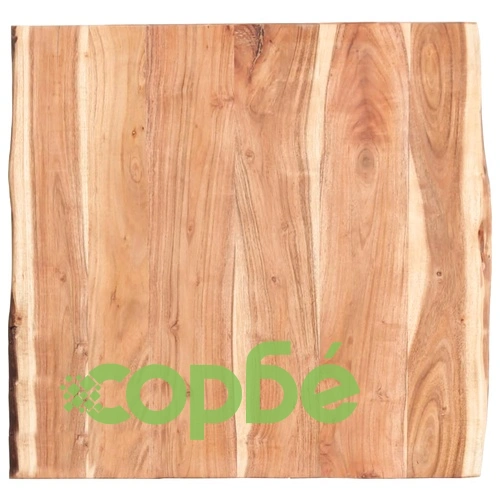 Плот за маса, акациево дърво масив, 58x(50-60)x3,8 cм ➤ топ цена ➤ sorbe.bg