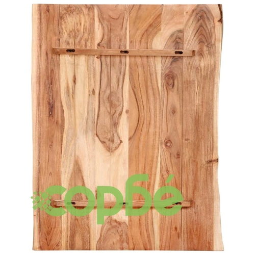 Плот за маса, акациево дърво масив, 80x(50-60)x2,5 cм ➤ топ цена ➤ sorbe.bg