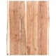 Плот за маса, акациево дърво масив, 80x(50-60)x3,8 cм
