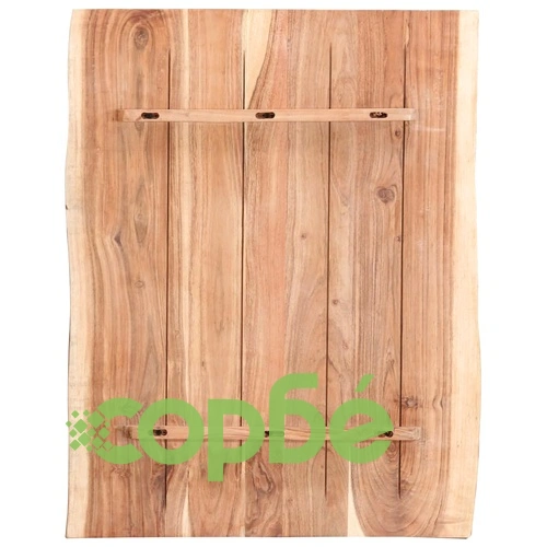 Плот за маса, акациево дърво масив, 80x(50-60)x3,8 cм ➤ топ цена ➤ sorbe.bg