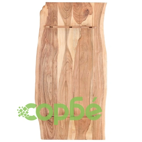 Плот за маса, акациево дърво масив, 118x(50-60)x2,5 cм ➤ топ цена ➤ sorbe.bg