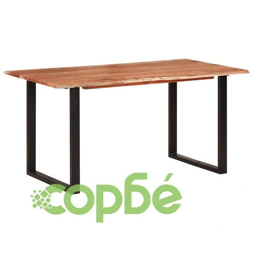 Трапезна маса, 154x80x76 см, акациево дърво масив ➤ топ цена ➤ sorbe.bg