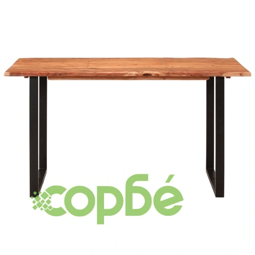 Трапезна маса, 140x70x76 см, акациево дърво масив ➤ топ цена ➤ sorbe.bg