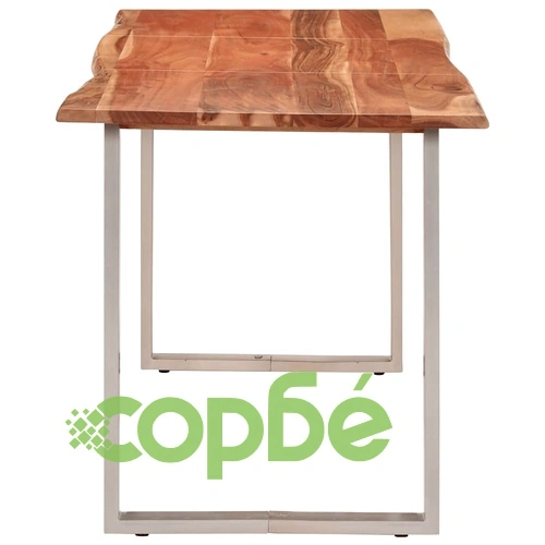 Трапезна маса, 140x70x76 см, акациево дърво масив ➤ топ цена ➤ sorbe.bg