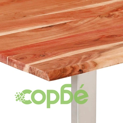 Трапезна маса, 140x70x76 см, акациево дърво масив ➤ топ цена ➤ sorbe.bg