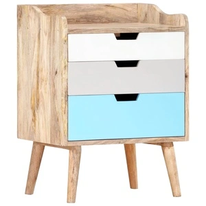 Нощно шкафче, 47x35x63 см, мангово дърво масив