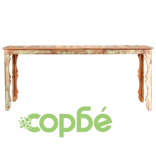 Трапезна маса, 180x90x76 см, регенерирано дърво масив ➤ топ цена ➤ sorbe.bg