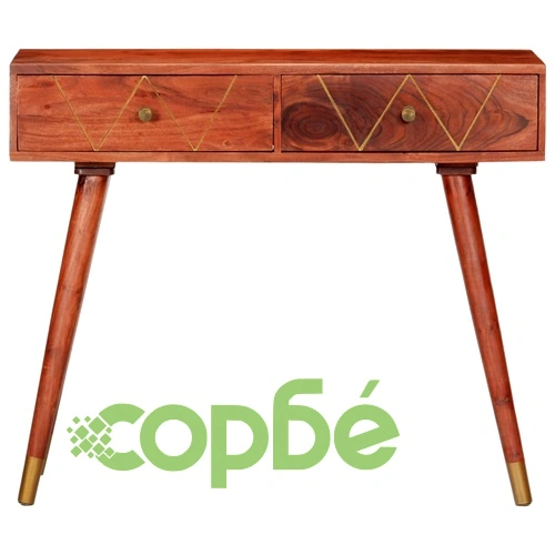 Конзолна маса, 90x35x76 cм, акация масив ➤ топ цена ➤ sorbe.bg