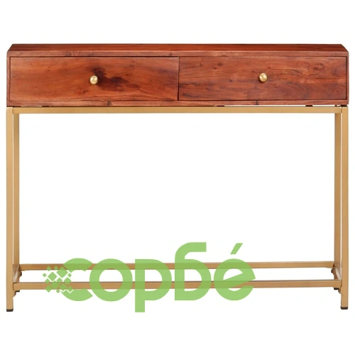 Конзолна маса, 100x35x76 cм, акация масив ➤ топ цена ➤ sorbe.bg