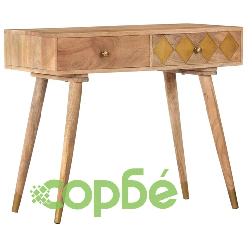 Конзолна маса, 89x44x75 cм, манго масив ➤ топ цена ➤ sorbe.bg