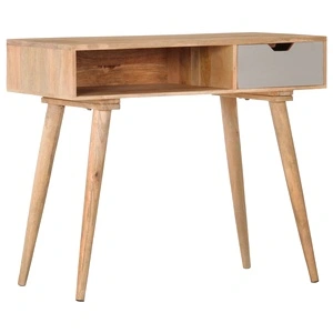 Конзолна маса, 89x44x76 cм, манго масив