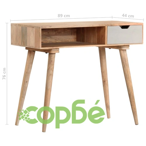 Конзолна маса, 89x44x76 cм, манго масив ➤ топ цена ➤ sorbe.bg