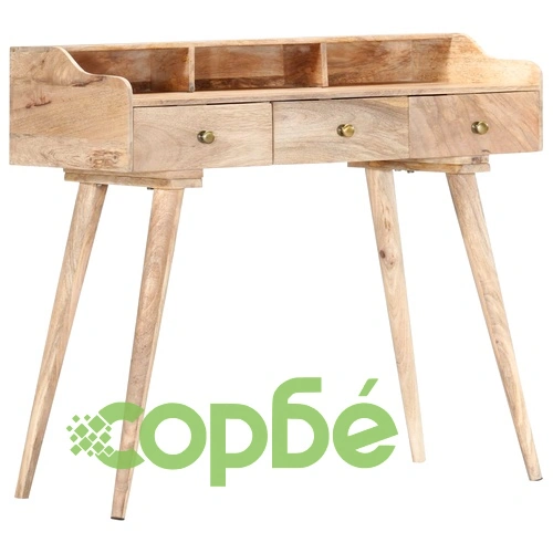 Секретер, 90x45x86 см, мангово дърво масив ➤ топ цена ➤ sorbe.bg