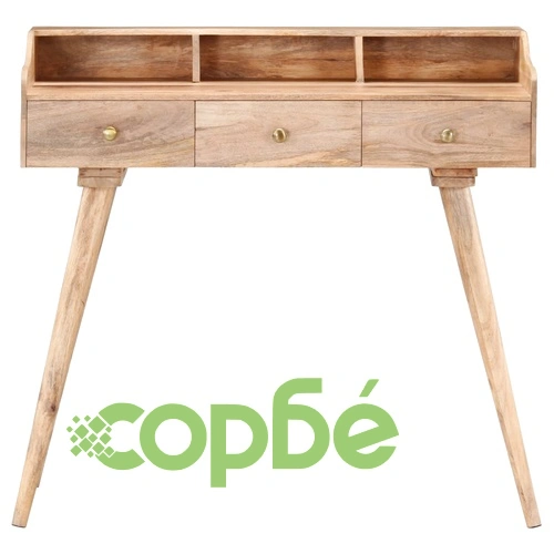 Секретер, 90x45x86 см, мангово дърво масив ➤ топ цена ➤ sorbe.bg