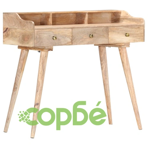 Секретер, 90x45x86 см, мангово дърво масив ➤ топ цена ➤ sorbe.bg