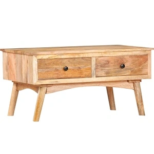 Маса за кафе, 82x52x42 см, мангово дърво масив