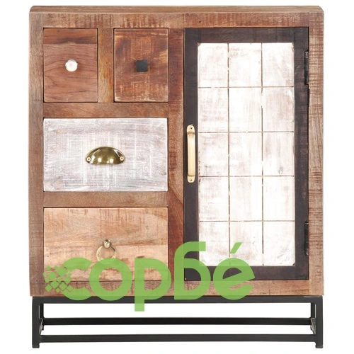 Бюфет, 60x30x70 см, регенерирано дърво масив ➤ топ цена ➤ sorbe.bg