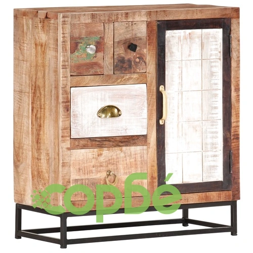 Бюфет, 60x30x70 см, регенерирано дърво масив ➤ топ цена ➤ sorbe.bg