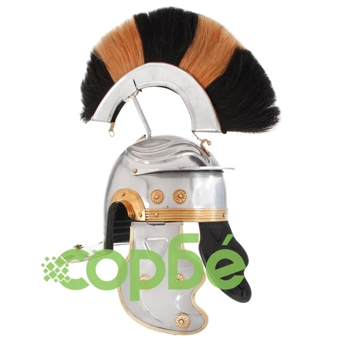 Римски военен шлем, антична реплика, ЛАРП, сребрист, стомана ➤ топ цена ➤ sorbe.bg