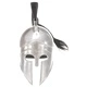 Гръцки военен шлем, антична реплика, ЛАРП, сребрист, стомана