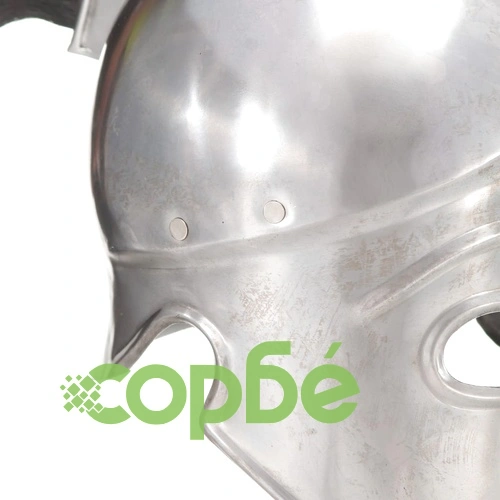 Гръцки военен шлем, антична реплика, ЛАРП, сребрист, стомана ➤ топ цена ➤ sorbe.bg