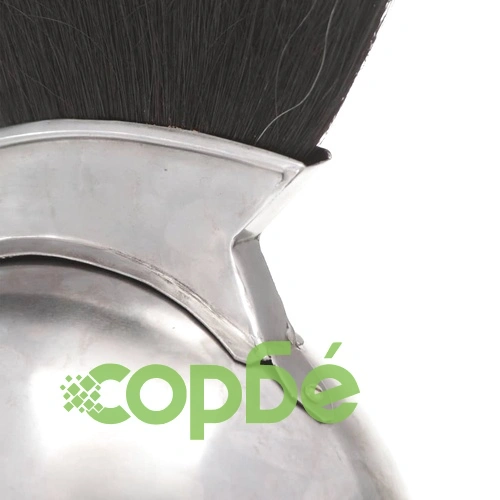 Гръцки военен шлем, антична реплика, ЛАРП, сребрист, стомана ➤ топ цена ➤ sorbe.bg